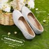 image:imageDREAM PAIRS Girls Dress Shoes Slip on Ballerina Flats for WeddingPartyWhiteSuede