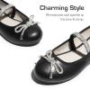 image:imageDREAM PAIRS Girls Dress Shoes Slipon Flower Girl Ballet Flats for Party Wedding Performance Prom GraduationBlack