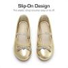 image:imageDREAM PAIRS Girls Dress Shoes Slipon Flower Girl Ballet Flats for Party Wedding Performance Prom GraduationGold