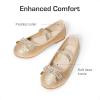 image:imageDREAM PAIRS Girls Dress Shoes Slipon Flower Girl Ballet Flats for Party Wedding Performance Prom GraduationGoldGlitter