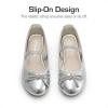 image:imageDREAM PAIRS Girls Dress Shoes Slipon Flower Girl Ballet Flats for Party Wedding Performance Prom GraduationSilver