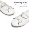 image:imageDREAM PAIRS Girls Dress Shoes Slipon Flower Girl Ballet Flats for Party Wedding Performance Prom GraduationWhite