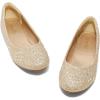 image:imageDREAM PAIRS Girls Dress Shoes Slipon Rhinestone Glitter Ballet Flats for Wedding Party Birthday Prom Little KidBig KidNina100gold Glitter
