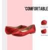 image:imageDREAM PAIRS Girls Dress Shoes Slipon Rhinestone Glitter Ballet Flats for Wedding Party Birthday Prom Little KidBig KidNina100red