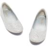 image:imageDREAM PAIRS Girls Dress Shoes Slipon Rhinestone Glitter Ballet Flats for Wedding Party Birthday Prom Little KidBig KidNina100silver Glitter