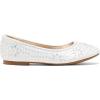 image:imageDREAM PAIRS Girls Dress Shoes Slipon Rhinestone Glitter Ballet Flats for Wedding Party Birthday Prom Little KidBig KidNina100white
