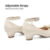 image:imageDREAM PAIRS Girls Heels Dress Shoes Wedding Party Bow Flower Girl Shoes Princess Open Toe Sandals for Little KidBig Kid