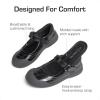 image:imageDREAM PAIRS Girls Kids Mary Jane School Uniform ToeProtective Shoes Soft Flats Toddler Little KidBlack