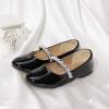 image:imageDREAM PAIRS Girls Mary Jane Dress Shoes Ballerina Flats for Wedding Party ToddlerLittle KidBig KidBlackPat