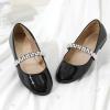image:imageDREAM PAIRS Girls Mary Jane Dress Shoes Ballerina Flats for Wedding Party ToddlerLittle KidBig KidBlackPat