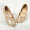 image:imageDREAM PAIRS Girls Mary Jane Dress Shoes Ballerina Flats for Wedding Party ToddlerLittle KidBig KidGold