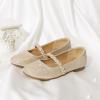 image:imageDREAM PAIRS Girls Mary Jane Dress Shoes Ballerina Flats for Wedding Party ToddlerLittle KidBig KidGoldGlitter