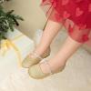 image:imageDREAM PAIRS Girls Mary Jane Dress Shoes Ballerina Flats for Wedding Party ToddlerLittle KidBig KidGoldGlittert