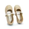 image:imageDREAM PAIRS Girls Mary Jane Dress Shoes Ballerina Flats for Wedding Party ToddlerLittle KidBig KidGoldGlittert