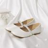 image:imageDREAM PAIRS Girls Mary Jane Dress Shoes Ballerina Flats for Wedding Party ToddlerLittle KidBig KidIvory