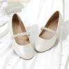 image:imageDREAM PAIRS Girls Mary Jane Dress Shoes Ballerina Flats for Wedding Party ToddlerLittle KidBig KidIvory