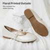 image:imageDREAM PAIRS Girls Mary Jane Dress Shoes Ballerina Flats for Wedding Party ToddlerLittle KidBig KidIvory