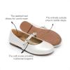 image:imageDREAM PAIRS Girls Mary Jane Dress Shoes Ballerina Flats for Wedding Party ToddlerLittle KidBig KidIvory W