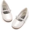 image:imageDREAM PAIRS Girls Mary Jane Dress Shoes Ballerina Flats for Wedding Party ToddlerLittle KidBig KidIvoryt