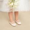 image:imageDREAM PAIRS Girls Mary Jane Dress Shoes Ballerina Flats for Wedding Party ToddlerLittle KidBig KidIvoryt