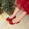 image:imageDREAM PAIRS Girls Mary Jane Dress Shoes Ballerina Flats for Wedding Party ToddlerLittle KidBig KidRedt