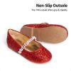 image:imageDREAM PAIRS Girls Mary Jane Dress Shoes Ballerina Flats for Wedding Party ToddlerLittle KidBig KidRedt