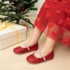 image:imageDREAM PAIRS Girls Mary Jane Dress Shoes Ballerina Flats for Wedding Party ToddlerLittle KidBig KidRedt