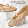image:imageDREAM PAIRS Girls Mary Jane Dress Shoes Ballerina Flats for Wedding Party ToddlerLittle KidBig KidRoseGoldGlitter