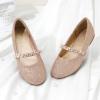 image:imageDREAM PAIRS Girls Mary Jane Dress Shoes Ballerina Flats for Wedding Party ToddlerLittle KidBig KidRoseGoldGlitter