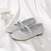 image:imageDREAM PAIRS Girls Mary Jane Dress Shoes Ballerina Flats for Wedding Party ToddlerLittle KidBig KidSilverGlitter