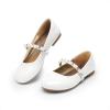 image:imageDREAM PAIRS Girls Mary Jane Dress Shoes Ballerina Flats for Wedding Party ToddlerLittle KidBig KidWhite W