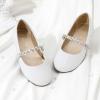 image:imageDREAM PAIRS Girls Mary Jane Dress Shoes Ballerina Flats for Wedding Party ToddlerLittle KidBig KidWhitePat