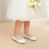 image:imageDREAM PAIRS Girls Mary Jane Dress Shoes Ballerina Flats for Wedding Party ToddlerLittle KidBig KidWhitePatt