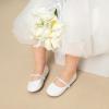 image:imageDREAM PAIRS Girls Mary Jane Dress Shoes Ballerina Flats for Wedding Party ToddlerLittle KidBig KidWhitePatt
