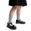 image:imageDREAM PAIRS Girls Mary Jane Dress Shoes Chunky Platform School Uniform Shoes TStrap Oxfords Loafers Star FlatsAll Black