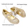 image:imageDREAM PAIRS Girls Mary Jane Dress Shoes Pumps Low Heels Flower Party Wedding PrincessGoldglitter