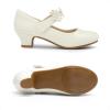 image:imageDREAM PAIRS Girls Mary Jane Dress Shoes Pumps Low Heels Flower Party Wedding PrincessIvory