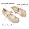 image:imageDREAM PAIRS Girls Mary Jane Dress Shoes Pumps Low Heels Flower Party Wedding PrincessLight Gold