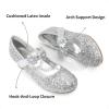 image:imageDREAM PAIRS Girls Mary Jane Dress Shoes Pumps Low Heels Flower Party Wedding PrincessSilverglitter