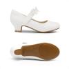 image:imageDREAM PAIRS Girls Mary Jane Dress Shoes Pumps Low Heels Flower Party Wedding PrincessWhite