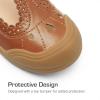 image:imageDREAM PAIRS Girls Mary Jane Dress Shoes School Uniform ToeProtective TStrap Ballet Flats Toddler Little KidBrown