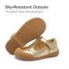 image:imageDREAM PAIRS Girls Mary Jane Dress Shoes School Uniform ToeProtective TStrap Ballet Flats Toddler Little KidGold