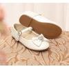 image:imageDREAM PAIRS Girls Mary Jane Dress Shoes for Toddler Heart Rhinestone Front Bow Ballerina Flat ToddlerLittle KidIvoryPu