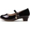 image:imageDREAM PAIRS Girls Mary Jane Low Heel Princess Flower Wedding Party Pump Dress ShoesBlackPat