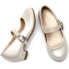 image:imageDREAM PAIRS Girls Mary Jane Low Heel Princess Flower Wedding Party Pump Dress ShoesIvoryPu