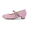image:imageDREAM PAIRS Girls Mary Jane Low Heel Princess Flower Wedding Party Pump Dress ShoesPinkglitter