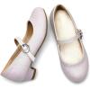 image:imageDREAM PAIRS Girls Mary Jane Low Heel Princess Flower Wedding Party Pump Dress ShoesWhite