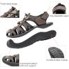 image:imageDREAM PAIRS Mens 160912MNEW Adventurous Summer Outdoor SandalsDark BrownBlack