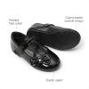 image:imageDREAM PAIRS Toddler Girls Dress Shoes Mary Jane Flats Girls School Uniform Flats Bow Ballerina ShoesBlackPat