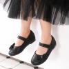 image:imageDREAM PAIRS Toddler Girls Dress Shoes Mary Jane Flats Girls School Uniform Flats Bow Ballerina ShoesBlackSuede